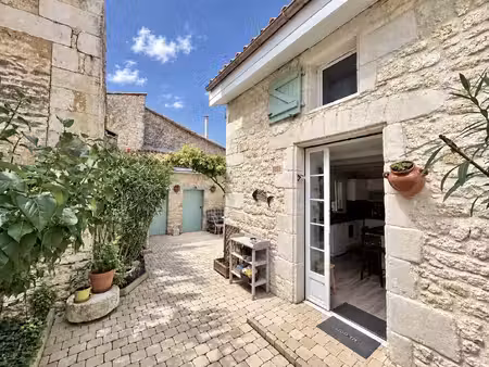 le gua - maison en pierre avec patio et dépendances