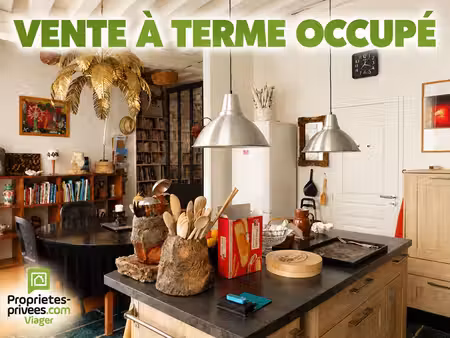 vente à terme occupée maison d'artiste chatillon sur loire