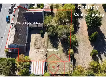 chaingy - centre-bourg - longère atypique de 196m2 habitables