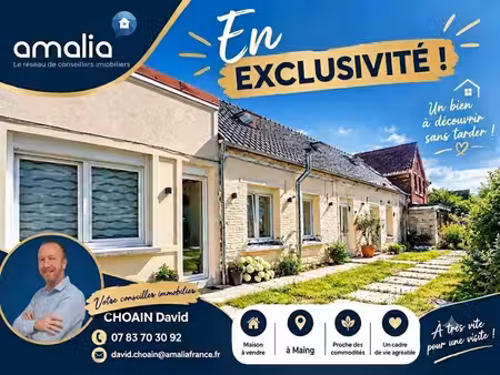 achat maison 5 pièces 86m² maing 59233