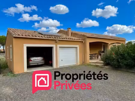 villa de plain-pied avec piscine et double garage 3 chambres à saint-couat-d'aude