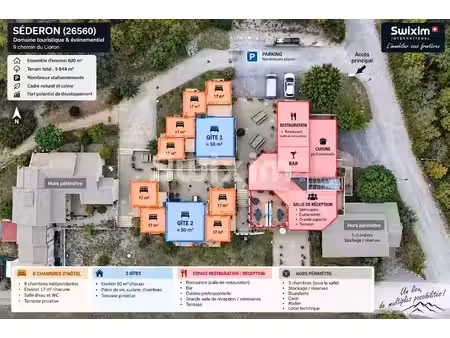vente locaux professionnels 18 pièces 600 m² à séderon (26560)  599 000 €