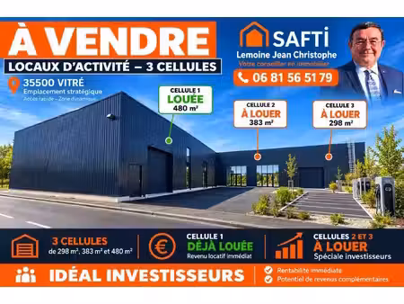 spécial investisseur batiment neuf loué 470 m2