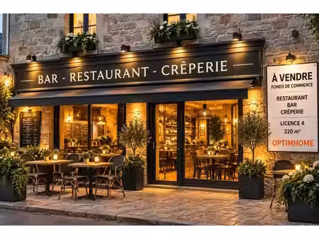 à vendre – bar-restaurant-crêperie en emplacement n° 1 en cœur de ville -fonds de commerce