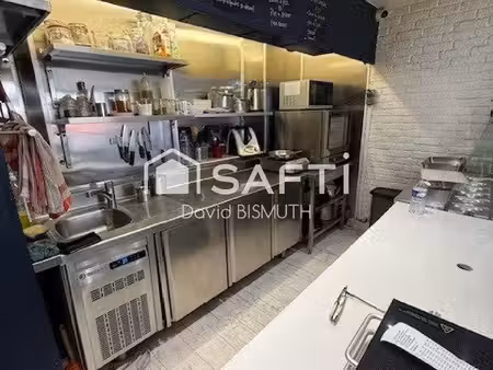 fonds de commerce restaurant 51 m2 sans extraction rue louise michel a levallois en activi
