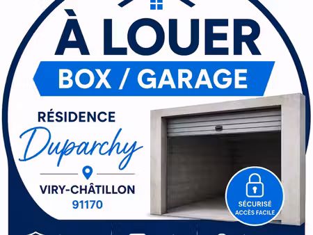 parking / box viry chatillon 14m2 / résidence duparchy