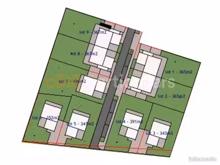 terrain 426 m² chasnais