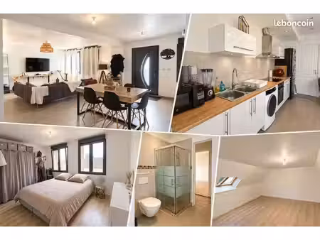t3 duplex – 73 m² habitables  81 m² au sol – grande pièce de vie – martot
