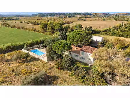 maison à vendre théziers 7 pièces 152m²  abris voitures  atelier  jardin  piscine  pool ho