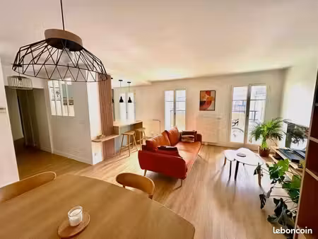 bel appartement t4 rénové et meublé de 82 m² avec loggia et parking – maisons-alfort