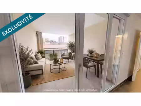 t3 tbe de 70m² avec terrasse et parking