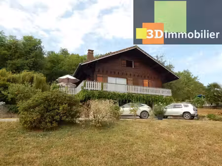 vente lons-le-saunier (39)  chalet 114.64 m²  4 chambres  terrain 2004 m² avec vue dégagée