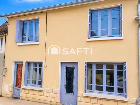 donzy – maison de ville 90 m² avec jardin au bord du nohain