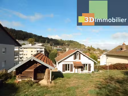 vente lons-le-saunier (39)  maison en pierre 81.70 m² à vendre  3 chambres  garage  terrai