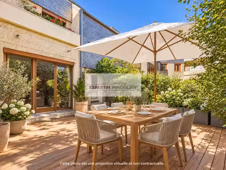 maison de 106m² avec 3ch et 45m² de terrasse + box double + cave
