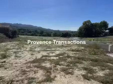 vente terrain à batir 600 m² à séguret (84110)  124 800 €