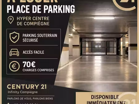 parking à louer - 10 m2 - compiegne - 60 - picardie
