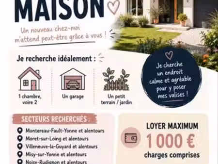 cherche maison en location