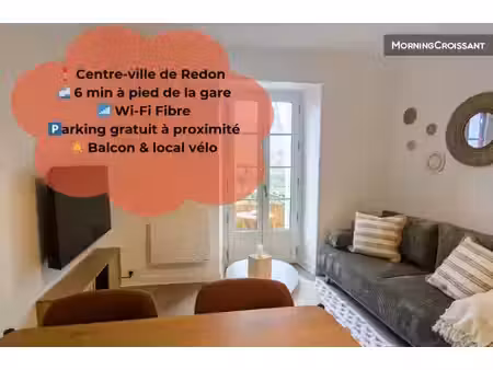 location meublée appartement 2 pièces 31 m² à redon (35600)  990 €