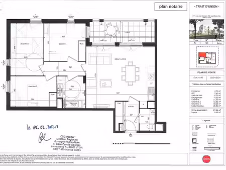 location appartement 4 pièces 81 m² à lyon 8ème (69008)  1 120 €