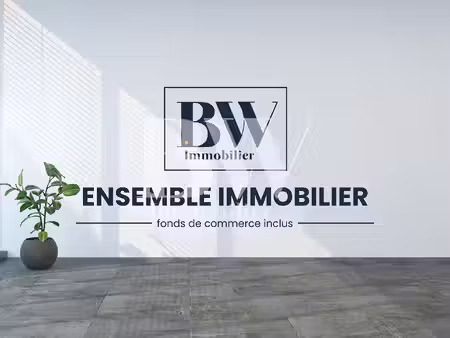 cléder - ensemble immobilier de 706 m² avec fonds de commerce inclus centre-bourg  commune