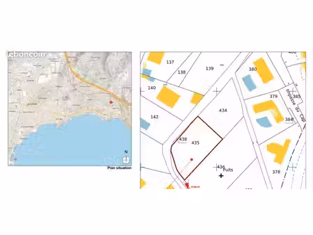 terrain à bâtir – la ciotat – quartier arène cros – 744 m² – permis purgé