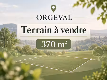 terrain à bâtir proche centre-vile orgeval de 370 m2