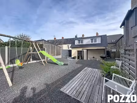lessay - maison de ville avec patio  terrasse et jardin en vente chez pozzo immobilier.