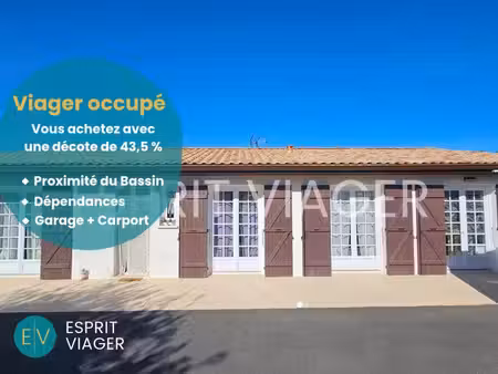 viager occupé - maison 5 pièces - 100 m²- bouquet 69 900 euros - rente 1 121 euros/mois - 