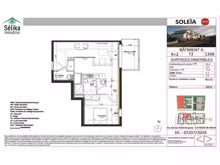 t2 spacieux en vefa avec balcon exposé ouest