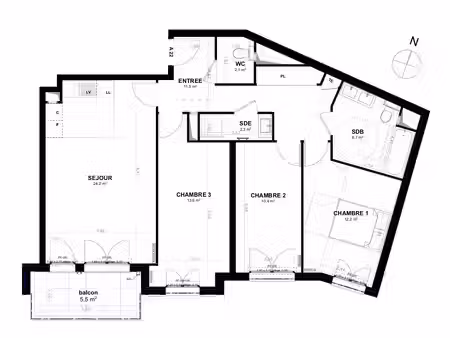 appartement maisons laffitte 4 pièce(s) 83 m2