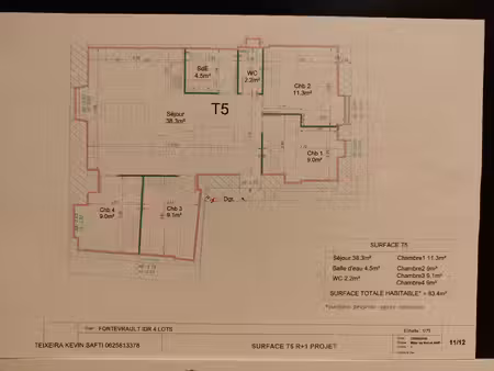 plateau/appartement à aménager