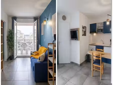 charmant 2 pièces avec balcon et garage à rochefort