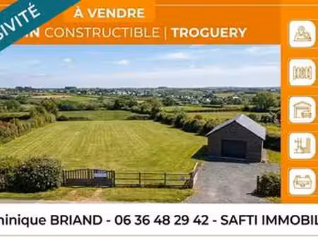 vente terrain à troguéry (22450) : à vendre / 1205m² troguéry