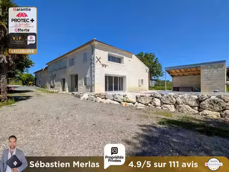ensemble immobilier 2 maisons charentaise + parc arboré + garantie protec+ 12 mois inclus 