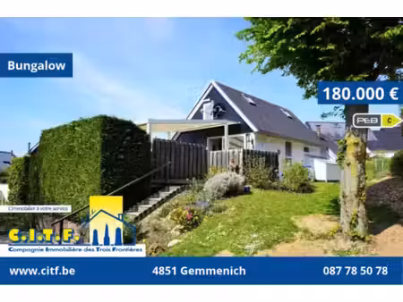 bungalow à vendre à parc des trois frontieres 191 gemmenich (vbe79125)