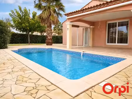 caux - maison t4 de plain-pied – 115 m² – piscine – garage