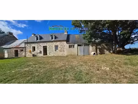 maison en pierre à finir de rénover avec dépendances et garage à collorec