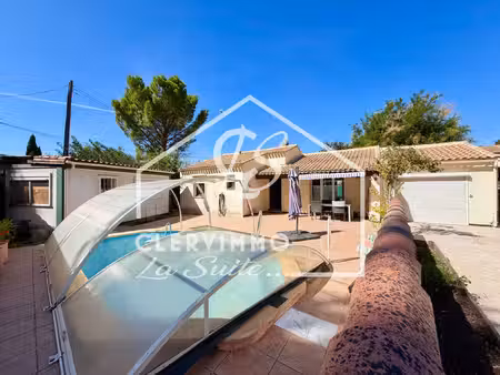 maison t4 de plain-pied avec piscine  dépendances et terrain