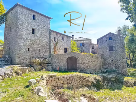 mas en pierre 300 m2 hab 8 ha de terrain  sud ardèche