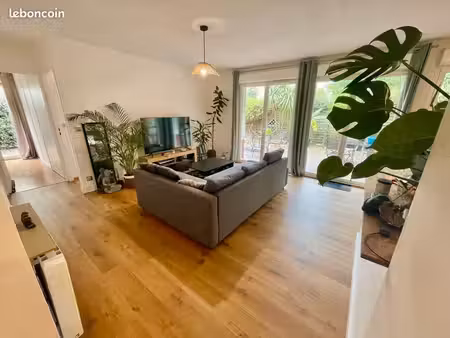 appartement t3 meublé à louer avec jardin et 2 parkings - mérignac soleil