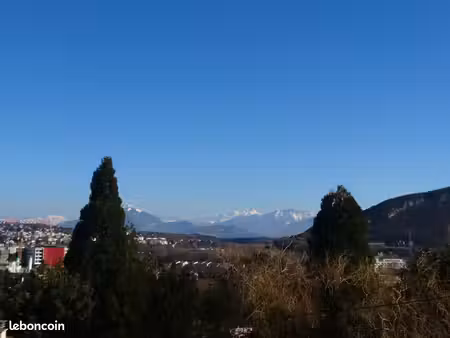 vue sur le mont blanc 800mt frontiere moillesulaz