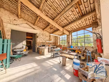 atelier en pierre à vendre à pépieux – 233 m² avec mezzanine