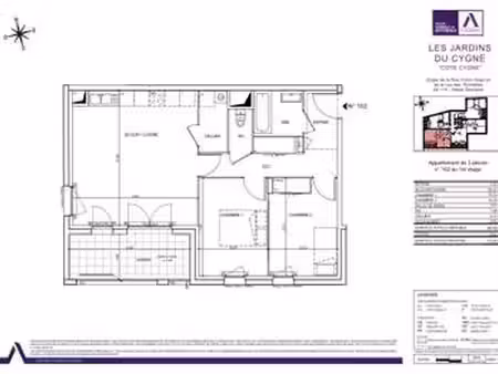 location appartement 3 pièces à haute-goulaine (44115) : à louer 3 pièces / 65m² haute-gou
