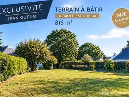 vente terrain à la baule-escoublac (44500) : à vendre / 816m² la baule-escoublac