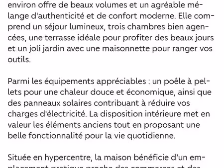 maison atypique de caractère à vendre à montoire-sur-le-loir (41800)■pour tout renseigneme