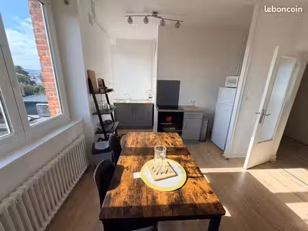 à louer f2 meublé 35m2 chauffage compris disponible immédiatement