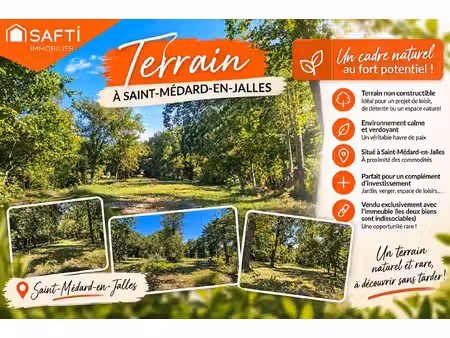 terrain non constructible à saint-médard-en-jalles
