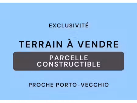 vente terrain 1050 m² à porto-vecchio (20137)  400 000 €
