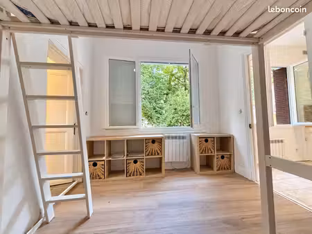 f1 meublé rénové de 24 m² avec jardin privatif – grenoble